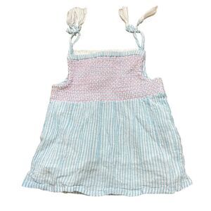 Sigrid Olsen Kids Girls Pastel‎ Colored Shirred Tie Strap Top Size 4